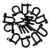 Pulseira de paracord, pulseira de sobrevivência, fivela de metal, fivela de ferradura em liga de zinco galvanizado, fivelas em forma de U e O, acessórios de joias para atacado