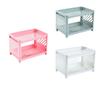 Rack de armazenamento de camada dupla de mesa Artigos de papelaria para quarto doméstico Cosméticos Rack de armazenamento multicamadas Rack de armazenamento de acabamento multifuncional