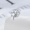 Nuevo Diseño de Estilo Ins para Nicho de Oreja Hensen de Zirconia Estrella Luna Uniseks Clavo para Cartílago