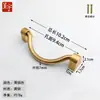 Chengyu Pure Copper Horizontal Small Handles Antique Classical Gaveta Peça de Flor de Ameixa Acessórios de Cobre Cânfora Caixa de Madeira Alças Estilo Chinês Cobre Vivo