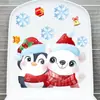 Boneco de Neve de Natal Floco de Neve Adesivos de Banheiro Adesivos de Parede Decorativos para Quarto Banheiro Autoadesivos Atacado Exportação Designs Personalizados