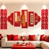 Conjunto de Decoração de Quarto de Casamento Parede de Fundo de Sofá da Sala de Estar Cabeceira do Quarto Palavra Feliz Placa Kt Casa Nova de Casal Masculino e Feminino Decoração de Casamento
