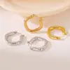 Pendientes Simples Europeos y Americanos de Gran Venta, Pendientes Nuevos de Acero Inoxidable, No se Desvanecen, Redondos, Modernos y Versátiles, en Stock al por Mayor