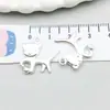 Misturado 100 pingentes de liga de cinco cores com tema de animal de desenho animado de gato, pingente para pulseira DIY, acessórios de colar