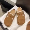 Zapatos Birkenstock super calientes de suela gruesa con tacón oculto, slip-on, de punta cerrada, medias pantuflas para mujer, para usar al aire libre en otoño, nuevo estilo popular 2026