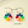 Estilo japonés y coreano ins moda simple color dulce pendientes de flor para mujer verano nuevos pendientes pequeños frescos venta al por mayor