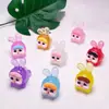 Novo desenho animado luminoso deitado chorando bebê acessórios diy carro pequenos enfeites chaveiro pingente atacado
