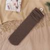 Meias empilhadas Outono Feminino Penteado Algodão ins Moda Sólida Cor Meias de Comprimento Médio Estilo Japonês Feminino Candy Color Meia Cacheada Verão
