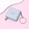 Cinta métrica automática telescópica cuadrada de 1.5 metros para punto, regalo, cinta métrica de plástico para medir ropa, estilo nórdico, regla suave, se puede imprimir logo