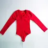 Macacão Estilo Europeu e Americano Feminino Base de Manga Longa Corselete Peça Única Íntimos Modelador de Corpo Sem Costura Shapewear em T