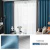 Espessado Full Shading Algodão Linho Cortina Quarto Proteção Solar Sala de Estar Bay Janela Moderna Insonorização Hotel Home Shadeing Cortina Tecido
