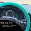 Funda de volante de silicona multifuncional para coche, unisex, clásica, antideslizante, absorbente del sudor, resistente al desgaste, para las cuatro estaciones, funda deportiva para coche