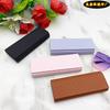 Caja para gafas de moda simple y ligera para hombre y mujer, celosía en forma de diamante, caja hecha a mano, bolsa de almacenamiento, venta al por mayor, LOGO personalizado
