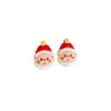 Nuevos Pendientes de Navidad 2025 Dibujos Animados Lindo Papá Noel Hombre de Jengibre Pendientes de Árbol de Navidad Pinzas para Orejas Sin Perforación