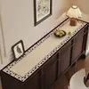 Tapete de mesa estilo vintage para aparador, protetor de bancada de armário de TV, toalha de mesa de entrada estilo retrô de luxo leve para sapateira