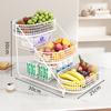 Estante de Almacenamiento de Escritorio Almacenamiento de Mesa Bandeja de Frutas Multicapa Mesa de Centro Estante de Almacenamiento de Snacks Soporte para Taza de Té Taza de Agua