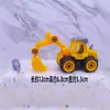 Decoración de Pastel Excavadora Bulldozer Excavadora Vehículo de Construcción Excavadora Infantil Señal de Bloqueo Vial Señal de Tráfico Decoración