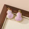 Pingente de Joia em Brocado Estilo Chinês, Bordado Dupla Face, Pingente de Cabacinha em Brocado Estilo Chinês Novo para DIY Feito à Mão, Acessório de Bolsa