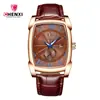 CHENXI Reloj al por mayor Correa casual Reloj de cuarzo Reloj cuadrado Resistente al agua Calendario Reloj para hombre Explosiones de Tiktok