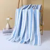 Toalla de baño de vellón de coral toalla raya ancha toalla grande toalla de baño grande toalla facial absorbente toalla transfronteriza toalla de baño