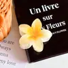 Pinza para el Cabello de Plumeria de Alta Gama, Pinza para el Cabello Simple y Versátil, Accesorio para el Cabello, Pinza de Tiburón Pinza para el Cabello con Flor en la Parte Posterior de la Cabeza