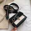 Venta al por mayor Otoño e Invierno Celebridad de Internet Ins Bolsos para Mujer 2025 Nuevo Estilo Coreano de Hombro Cruzado Moda Color Contraste Esmerilado Bolso Cuadrado Pequeño