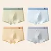 Ropa interior para niños, Algodón puro para niños, Algodón categoría A, Adolescentes, Niños grandes, Boxer de cuatro esquinas para niños, Entrepierna de algodón, No pellizca los glúteos