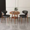 Juego de mesa y sillas estilo nórdico, lujo ligero y simple, adecuado para conversaciones en el balcón, mesa de comedor para té con leche en apartamentos pequeños, mesa de ocio para uso doméstico