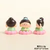 Resina tridimensional criativa fada madrinha da riqueza adorável grão Bodhisattva acessórios diy carro desktop pequenos enfeites boneca