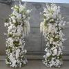 Puerta de flores con arco terminado para boda, puerta de flores redonda con flores completas para boda, puerta de flores en forma de corazón, puerta de flores de simulación para escenario de césped al aire libre