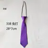 Atacado de fábrica grátis pequena gravata cor sólida curto mulheres e crianças bonito decorativo casual uniforme acessórios pulôver