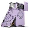 Adecuado para iPhone 18 Pro Max, Funda para Teléfono con Soporte de Ventana Deslizante, Cubierta Protectora Magnética Anti-Caídas para Montaje en Coche Apple 17