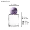 En Stock Boquilla de 15 mm 30 ml 50 ml Botella de Perfume de Vidrio Transparente de Gama Alta Botella Vacía Botella con Atomizador de Presión para Perfume de Gama Alta
