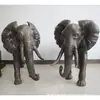 Ornamentos de Elefante Grandes de Cobre Puro para Exterior Escultura Europeia de Elefante em Cobre Fundido 60 80cm Fabricante de Escultura em Cobre