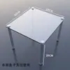 Gabinete de computadora de marco abierto, acrílico totalmente transparente, soporte de plataforma de prueba, soporta placas base MATX y ATX