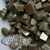 Grava de pirita de 20 a 30 mm, venta al por mayor, adornos de piedra rugosa de oro falso, precio de 100 g