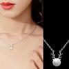 Temperamento Jane Moda coreana Diseño nicho Asta Cadena clavícula Joyería Alce Cuentas Colgante Collar Mujer Venta al por mayor