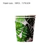 Decoraciones para Fiesta Hawaiana de Amazon Platos de Papel Hoja de Tortuga Vasos de Papel Servilletas de Papel Banner de Decoración para Fiesta Temática de Verano