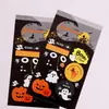 Pegatinas para hornear de Halloween, pegatinas de sellado edición limitada festiva para pastelerías, pegatinas temáticas creativas de fiesta de calabazas para empaques
