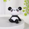Adornos de Coche Panda Rojo Travieso Artesanías de Resina Lindo Panda de Dibujos Animados Caja Ciega Regalos Hechos a Mano Venta al por Mayor para Coches