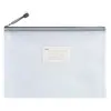 Bolsa Transparente de Malha com Zíper de PVC Bolsa para Armazenamento de Dados de Provas de Aluno Bolsa para Documentos A4 Bolsa para Documentos Impermeável Espessada
