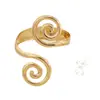 Moda europea y americana personalidad moda espiral Xiangyun pulsera anillo conjunto adecuado para ropa de fiesta de mujer