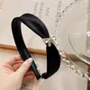 Nueva Diadema de Satén de Alta Gama Elegante para Mujer 2024, Pinza para el Cabello Simple para Lavarse la Cara, Accesorios para el Cabello Coreanos, Tocados y Adornos