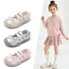 Zapatos de Ballet Plateados para Niñas Tenis para Bebé Niña 2026 Nuevo Estilo Delgado Zapatos Planos de Princesa para Niñas