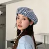 Boina para Mujer, Estilo Coreano Otoño e Invierno, Moda y Versátil, Espiga, Dulce Retro, Sombrero de Celebridad de Internet, Circunferencia de Cabeza Grande, Fresco