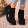 2026 Verano Nuevo Comercio Exterior Tallas Grandes Moda Casual Cómoda Estilo Británico Ropa Exterior Tacón Grueso Zapatos de Salón Talla Única para Todos