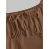 Vestido sexy de moda europea y americana transfronterizo de Amazon, con cuello cuadrado, manga larga, falda plisada en A, ceñido a la cintura