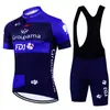 Conjunto de Maillot de Ciclismo Fdj Pantalones Cortos de Manga Corta para Bicicleta Ropa para Montaña y Carretera Hombres y Mujeres Versión de Equipo Ropa de Ciclismo de Secado Rápido