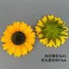 Ventas Directas de Fábrica de Cabezas de Girasol Simuladas, Girasoles Artificiales, Paredes de Flores para Bodas, Decoraciones de Techo, Decoraciones Florales para el Hogar