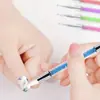 Pluma de uñas de fábrica al por mayor doble cabeza doble uso bolígrafo de taladro de silicona bolígrafo de silicona herramientas para uñas cepillo de uñas